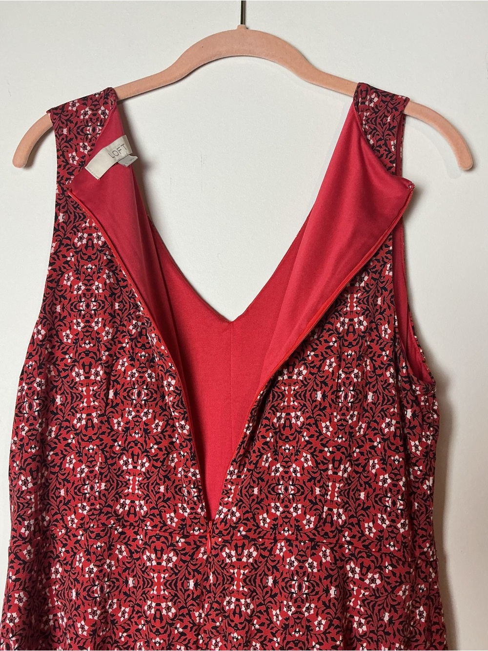 LOFT Women’s Floral Sleeveless Dress Size L - Picture 3 of 5